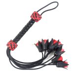 Handcrafted Leather Rose Flogger - Image 7
