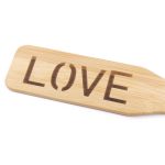 Bamboo Spanking Paddle With Heart Or Love - Image 3
