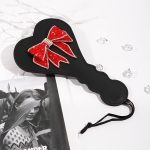 Red Bowtie Leather Paddle - Image 2