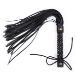 Bow Single Stud Handle Leather Whip - Image 7