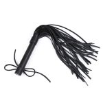 Bow Single Stud Handle Leather Whip - Image 2