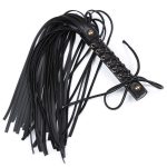 Bow Single Stud Handle Leather Whip - Image 4