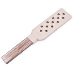 Premium Leather Solid Wood Handle Paddle - Image 8
