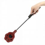 Bright Leather Cat's Paw Riding Crop