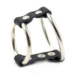 Strap and Steel Cock Ring and Ball Divider - Image 6