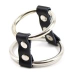Strap and Steel Cock Ring and Ball Divider - Image 7