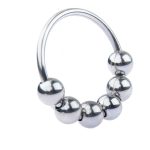Steel Cock Ring/Glans Ring With 6 Balls - Image 6