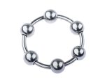Steel Cock Ring/Glans Ring With 6 Balls - Image 3
