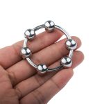 Steel Cock Ring/Glans Ring With 6 Balls - Image 5