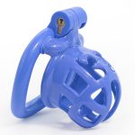 Resin Chastity Device With 4 Penis Rings - Image 7