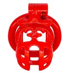 Resin Chastity Device With 4 Penis Rings - Image 8