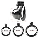 CB Chastity Lock Cock Cage - Black - Image 3