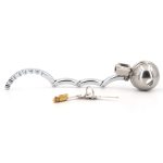 Round Lid Gear Ring Metal Chastity Cage - Image 9