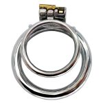 Double Ring Chastity Lock Cage - Image 2