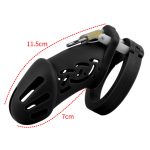 Silicone Cock Cage Chastity Cage - L - Image 3