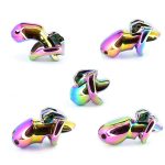 Rainbow Male Metal Chastity Cage HTV3 - Image 6