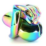 Rainbow Male Metal Chastity Cage HTV3 - Image 8