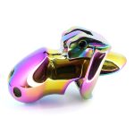 Rainbow Male Metal Chastity Cage HTV3 - Image 4
