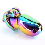 Rainbow Male Metal Chastity Cage HTV3 - Image 5