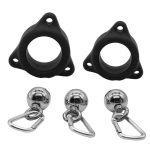 Silicone Ring with 3 Metal Pendant Balls - Image 5