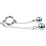 Bondage Play Penis Ring With Balls - Long - Image 2