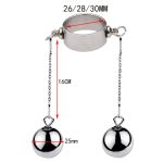 Bondage Play Penis Ring With Balls - Long - Image 4