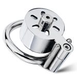 Canned Male Chastity Cock Cage with Urethral Plug - Image 6