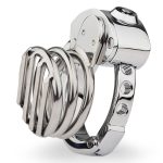 Plate Cage Chastity Device - Adjustable Ring - Image 7