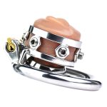 Fake Silicone Stainless Steel Chastity Cage - Image 7