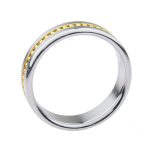 Metal Cock Ring with Grooves - Image 2