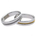 Metal Cock Ring with Grooves - Image 5