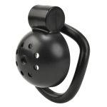 Button Lock Chastity Cage With Metal Penis Plug - Image 12