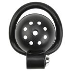 Button Lock Chastity Cage With Metal Penis Plug - Image 3