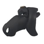 Silicone Hide Lock Chastity Cage - Image 6