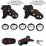 Silicone Hide Lock Chastity Cage - Image 5