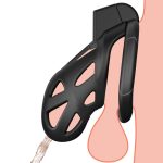 3D Ventilation Chastity Cage Lock Set - Image 3