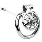 Spike Chastity Cage With Silicone Urethral Catheter - Image 6