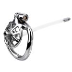 Spike Chastity Cage With Silicone Urethral Catheter - Image 9