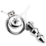 Chastity Cage With Enema Butt Plug - Image 6