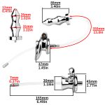 Chastity Cage With Enema Butt Plug - Image 3