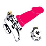 Magic Lock Inverted Chastity Cage With Dildo - Image 7