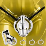 Stainless Steel Chastity Cage With Strap - Image 6