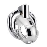 Stainless Steel Chastity Cage With Strap - Image 8