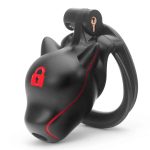 Slave Dog Head Chastity Cage - Key