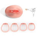 Enclosed Pussy Hole Design Chastity Cage - Image 4