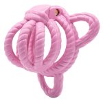 Rope Chastity Cage With Strap