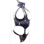 Adjustable Queen PU Leather Costume Bondage Harness