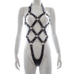 Open Breast Leather Body Harness - Image 6