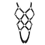 Open Breast Leather Body Harness - Image 4