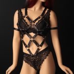 Open Breast Leather Body Harness - Image 5